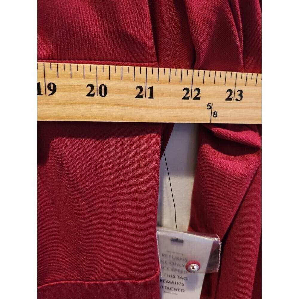 Eloquii Dress Keyhole Cut Out Button Detail Balloon Sleeve Sz 20 Burgandy Nwt - Picture 10 of 10